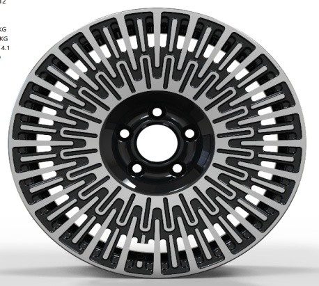 Кованые диски Ju-Tuning HJ0415 чёрный глянец R17–R18 5x112 на Mercedes C/E/S, GLC, GLE