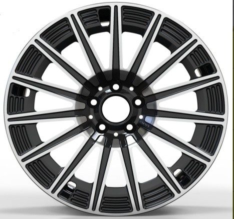 Кованые диски Ju-Tuning HJ0426 чёрный глянец R18–R20 5x112 на Mercedes C/E/S, GLC, GLE