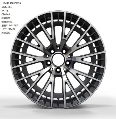 Кованые диски Ju-Tuning HJ0492 чёрный мат R19–R20 5x112 на Mercedes C/E/S, GLC, GLE
