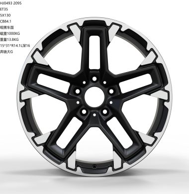 Кованые диски Ju-Tuning HJ0493 чёрный мат R20 5x130 на Mercedes G-класс