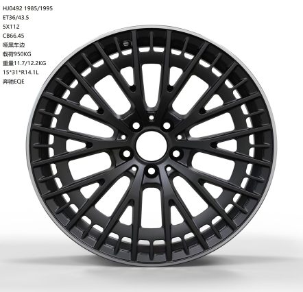 Кованые диски Ju-Tuning HJ0494 чёрный мат R19–R20 5x112 на Mercedes C/E/S, GLC, GLE