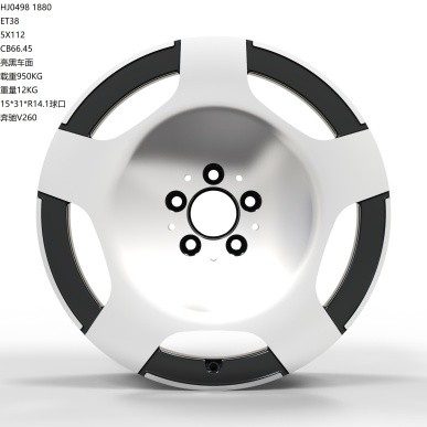 Кованые диски Ju-Tuning JX0498 чёрный глянец R17–R18 5x112 на Mercedes C/E/S, GLC, GLE