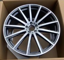 Кованые диски Ju-Tuning HJ0368 графит gunmetal R22 5x112 на Mercedes C/E/S, GLC, GLE