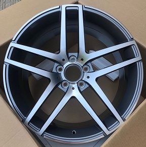 Кованые диски Ju-Tuning HJ1198 графит gunmetal R19 5x112 на Mercedes C/E/S, GLC, GLE
