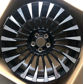 Кованые диски Ju-Tuning D190 чёрный глянец R21 5x130 на Porsche Cayenne, Panamera