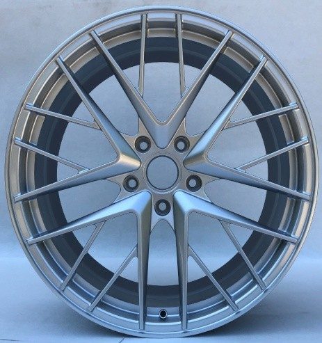 Кованые диски Ju-Tuning HJ8045 чёрный глянец R21 5x130 на Porsche Cayenne, Panamera — фото 2
