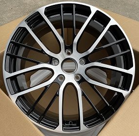 Кованые диски Ju-Tuning HJ0127 чёрный глянец R20–R21 5x130 на Porsche Cayenne, Panamera
