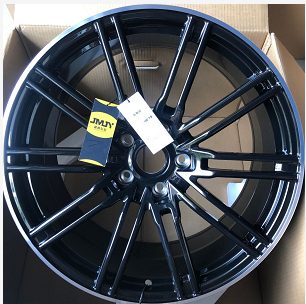 Кованые диски Ju-Tuning HJ0146 чёрный глянец R20–R21 5x130 на Porsche Cayenne, Panamera