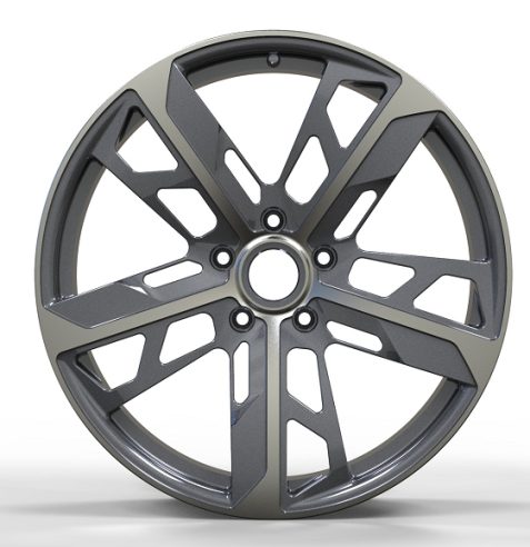 Кованые диски Ju-Tuning HJ0222 чёрный глянец R21 5x130 на Porsche Cayenne, Panamera