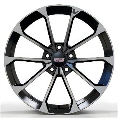 Кованые диски Ju-Tuning 20002 чёрный глянец R18 5x115 на Cadillac Escalade, Lincoln