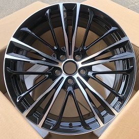 Кованые диски Ju-Tuning HJ0064 чёрный глянец R19–R20 5x120 на Cadillac Escalade, Lincoln