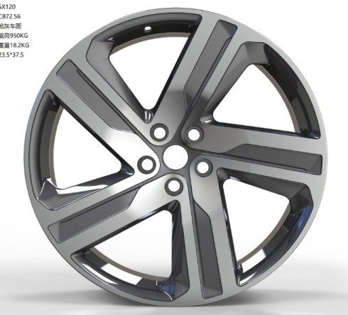 Кованые диски Ju-Tuning JX0342 графит gunmetal R21 5x120 на Range Rover, Defender