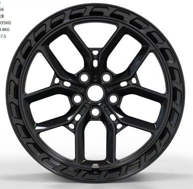 Кованые диски Ju-Tuning HJ0423 чёрный глянец R20–R22 5x120 на Range Rover, Defender