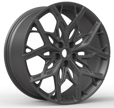 Кованые диски Ju-Tuning HJ0591 чёрный глянец R22 5x120 на Range Rover, Defender