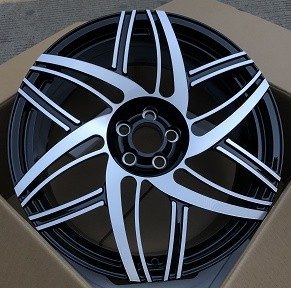 Кованые диски Ju-Tuning DS481R чёрный глянец R20 5x120 на Range Rover, Defender