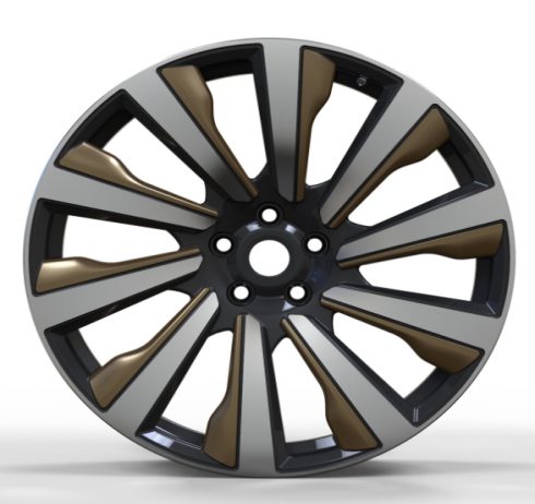 Кованые диски Ju-Tuning HJ0295 чёрный глянец R21–R23 5x120 на Range Rover, Defender