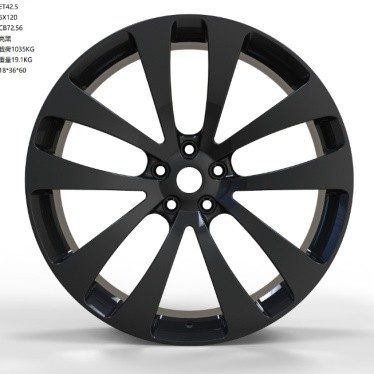 Кованые диски Ju-Tuning HJ0337 серебристый R22–R23 5x120 на Range Rover, Defender
