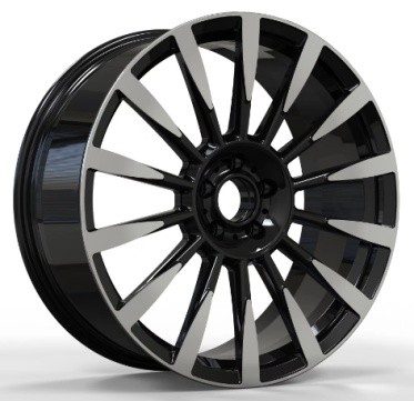 Кованые диски Ju-Tuning HJ0479 чёрный глянец R21–R23 5x120 на Range Rover, Defender