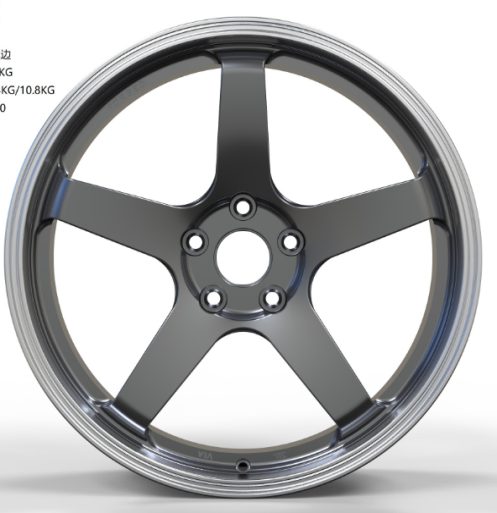 Кованые диски Ju-Tuning HJ0306 чёрный глянец повышенного блеска R19 5x114.3