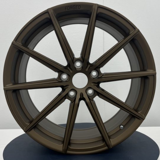 Кованые диски Ju-Tuning A чёрный глянец повышенного блеска R19–R20 5x120