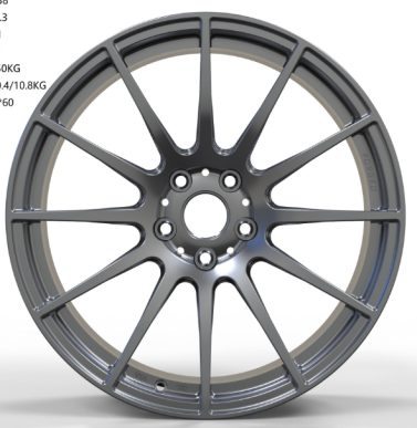 Кованые диски Ju-Tuning HJ0307 чёрный глянец повышенного блеска R19 5x112 / 5x114.3