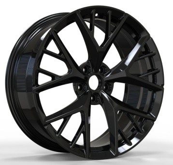 Кованые диски Ju-Tuning HJ0477 чёрный глянец R19–R20 5x114.3 на AITO, Li Auto, Xiaomi, Zeekr — фото 2