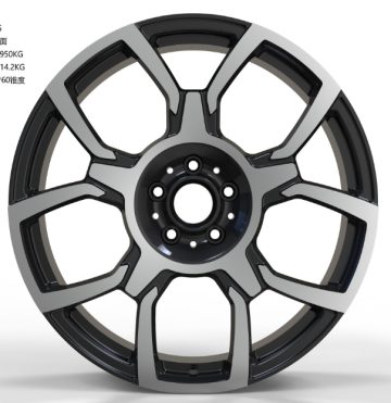 Кованые диски Ju-Tuning HJ0313 чёрный глянец R20–R22 5x120 / 5x112 на AITO, Li Auto, Xiaomi, Zeekr