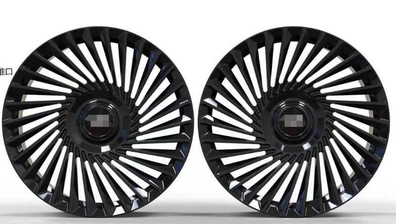 Кованые диски Ju-Tuning CP5937 чёрный глянец R21 5x120 на AITO, Li Auto, Xiaomi, Zeekr