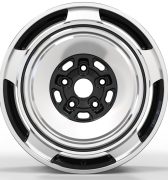 Кованые диски Ju-Tuning HJ0586 чёрный глянец полированная лицевая часть R18–R20 5x120 на AITO, Li Auto, Xiaomi, Zeekr