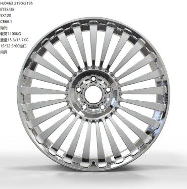 Кованые диски Ju-Tuning HJ0463 зеркальная полировка R20–R22 5x114.3 / 5x120 на AITO, Li Auto, Xiaomi, Zeekr