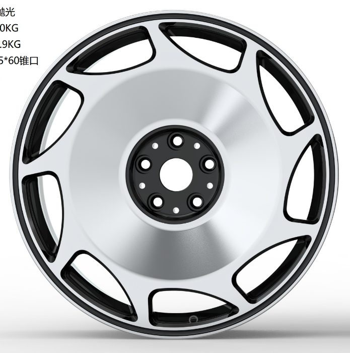 Кованые диски Ju-Tuning HJ0570 чёрный глянец R20–R21 5x114.3 на AITO, Li Auto, Xiaomi, Zeekr