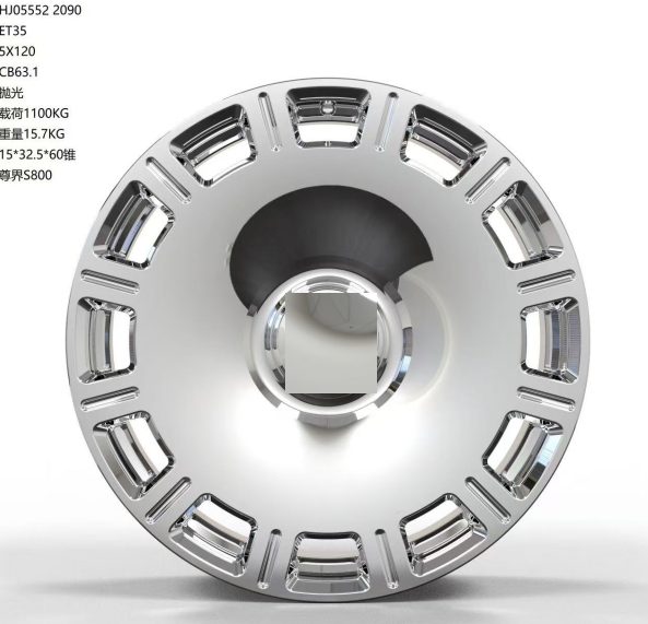 Кованые диски Ju-Tuning HJ0552 полировка R21 5x120 на AITO, Li Auto, Xiaomi, Zeekr