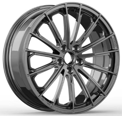 Кованые диски Ju-Tuning HJ0607 чёрный хром R19–R20 5x120 на Toyota, Lexus