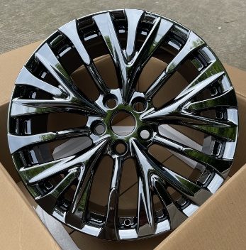 Кованые диски Ju-Tuning HJ0399 чёрный хром R19–R20 5x120 / 5x114.3 на Toyota, Lexus
