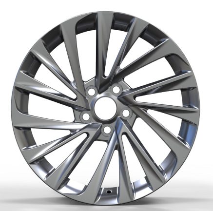 Кованые диски Ju-Tuning JXHJ0221 чёрный глянец повышенного блеска R18 5x114.3 на Camry, RAV4, Lexus