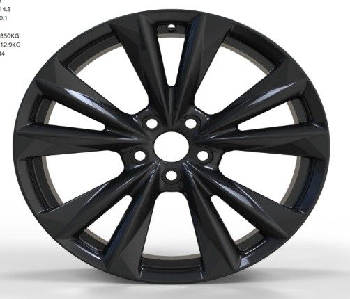 Кованые диски Ju-Tuning HJ0338 чёрный глянец R18–R19 5x114.3 на Camry, RAV4, Lexus