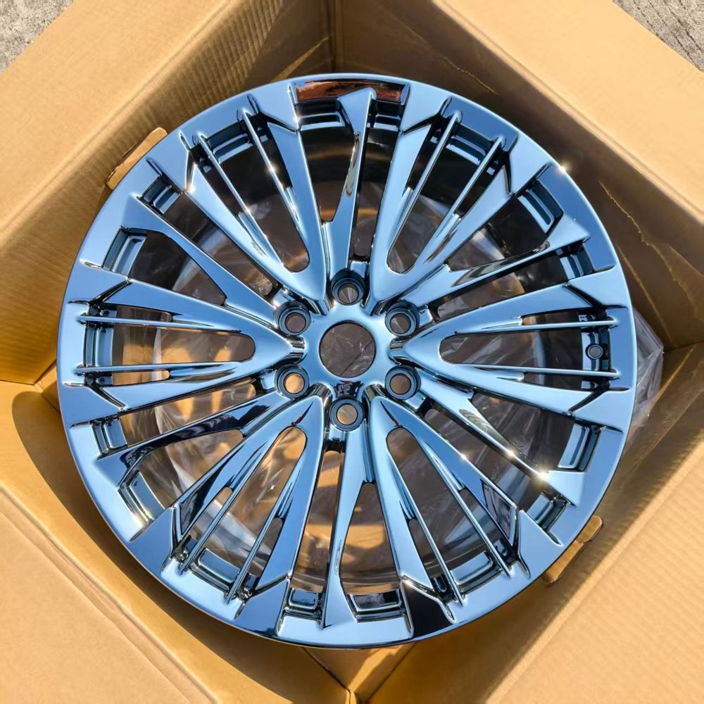 Кованые диски Ju-Tuning HJ0582 хром R22 6x139.7 на Prado, Hilux, Tank 300
