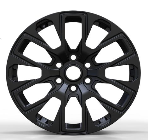 Кованые диски Ju-Tuning HJ0267 чёрный мат R20 6x139.7 на Prado, Hilux, Tank 300