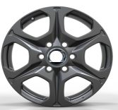 Кованые диски Ju-Tuning HJ0466 матовый графит R18 6x139.7 на Prado, Hilux, Tank 300