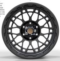 Кованые диски Ju-Tuning HJ0442 чёрный мат R17 6x139.7 на Prado, Hilux, Tank 300