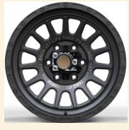 Кованые диски Ju-Tuning HJ0428 матовый графит надпись R17 6x139.7 на Prado, Hilux, Tank 300