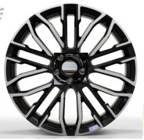Кованые диски Ju-Tuning HJ0371 чёрный глянец R19–R22 5x108 на Jaguar, Volvo, Zeekr