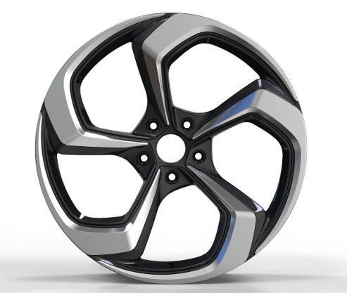 Кованые диски Ju-Tuning HJ0237 чёрный глянец R22 5x130 на Bentley, Rolls-Royce