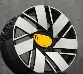 Кованые диски Ju-Tuning HJ0581 чёрный глянец R22 5x112 на Bentley, Rolls-Royce