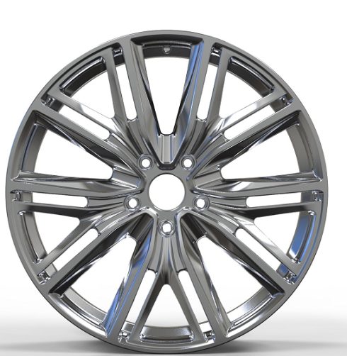 Кованые диски Ju-Tuning HJ0278 зеркальная полировка R21 5x130 на Bentley, Rolls-Royce