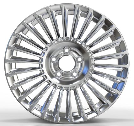 Кованые диски Ju-Tuning HJ0124 зеркальная полировка R16–R22 6x130 / 5x112 / 5x114.3 / 5x120 на Mercedes C/E/S, GLC, GLE — фото 3