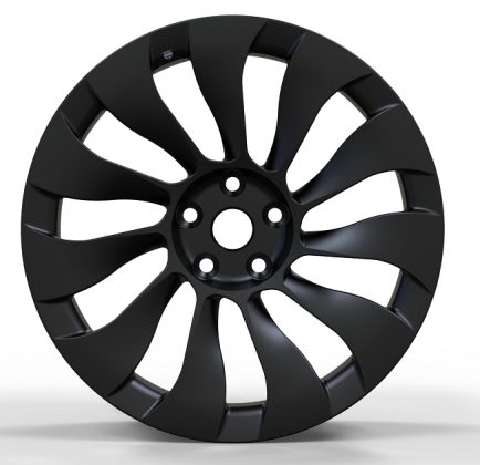 Кованые диски Ju-Tuning HJ0167 чёрный мат R19–R21 5x114.3 на Tesla 3/Y, BYD, Zeekr