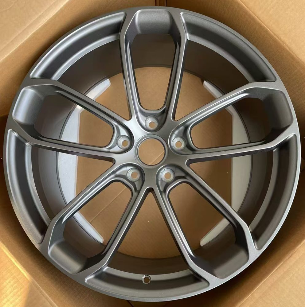 Кованые диски Ju-Tuning RGWC592 матовый платиновый золотой R21 5x112 на Porsche Cayenne, Panamera