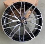 Кованые диски Ju-Tuning RGWC5697 чёрный глянец R20–R22 5x112 / 5x130 на Porsche Cayenne, Panamera — фото 2