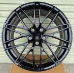 Кованые диски Ju-Tuning RGWC5697 чёрный глянец R20–R22 5x112 / 5x130 на Porsche Cayenne, Panamera — фото 3